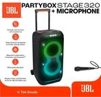 ✅ JBL Partybox Stage 320 + Microfoon - NIEUW, Audio, Tv en Foto, Luidsprekers, JBL, Overige typen, Nieuw, Ophalen of Verzenden
