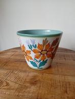 Bloempot – cache potte – Flora Plateel Gouda Holland, Antiek en Kunst, Antiek | Keramiek en Aardewerk, Ophalen of Verzenden