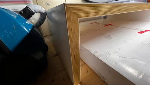 Strakke en solide Berkerplex salontafel - 140 x 80 x 36cm, Huis en Inrichting, Tafels | Salontafels, Zo goed als nieuw, Minder dan 50 cm