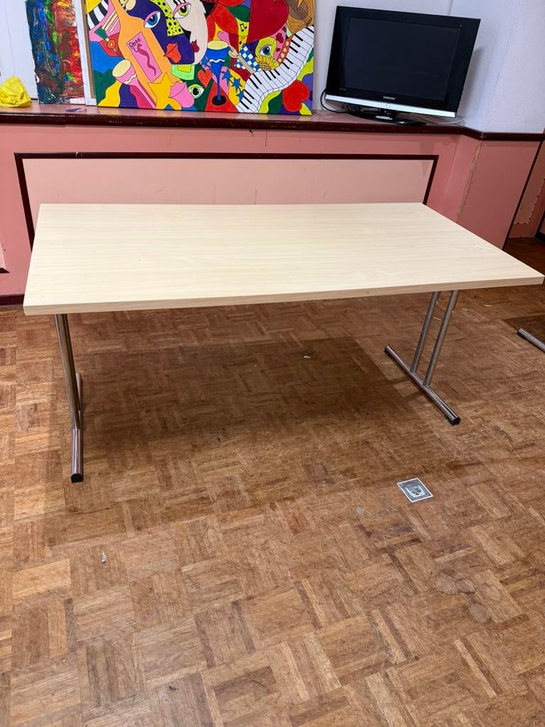 Zware Klaptafels 160x80 cm – Horeca / Vergaderkwaliteit, Ophalen, 50 tot 100 cm, Zo goed als nieuw, 150 tot 200 cm