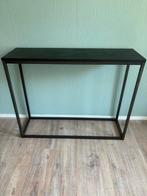 Zwart tafeltje, Huis en Inrichting, Tafels | Sidetables, 50 tot 100 cm, Rond, Ophalen of Verzenden, Zo goed als nieuw