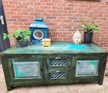 Uniek dressoir tv-meubel vintage India Ibiza chinese stijl beschikbaar voor biedingen