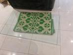 2 glas plaat  van  salontafel  en sidetable, Gebruikt, 100 tot 150 cm, Glas, Minder dan 50 cm
