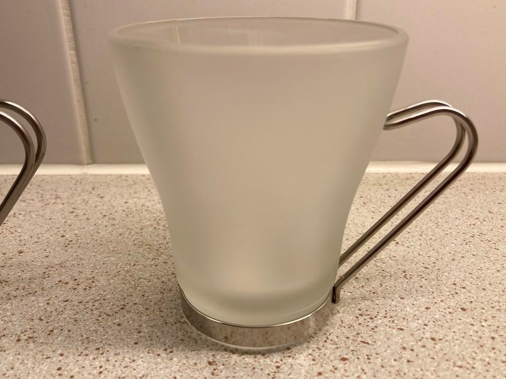 Vitrosax koffie/thee glazen vintage, Ophalen of Verzenden, Zo goed als nieuw, Overige typen