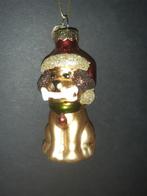 Kersthond met botje kerstornament glas, Diversen, Verzenden, Nieuw