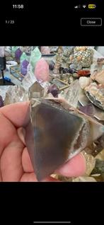 Druzy Agate Pyramid Tower, Ophalen of Verzenden, Mineraal