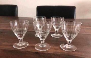 💝 Vintage ROYAL LEERDAM geslepen borrelglas beschikbaar voor biedingen