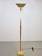 Vintage deknudt vloerlamp messing regency uplight belgie ´70, Huis en Inrichting, Lampen | Vloerlampen, N, Regency vintage, Ophalen of Verzenden