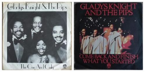 Gladys Knight & The Pips. 2 x Single 45 RPM. Vinyl. 1978., Cd's en Dvd's, Vinyl | R&B en Soul, Gebruikt, R&B, 1960 tot 1980, 12 inch