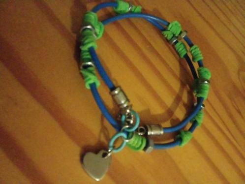 Armband, Sieraden, Tassen en Uiterlijk, Armbanden, Nieuw, Staal, Blauw, Verzenden