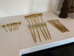 Goud servies prachtig slank | 6 stuks | 24 delig, Huis en Inrichting, Ophalen of Verzenden, Zo goed als nieuw, Rvs of Chroom
