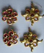 Mooie rode kerst decoratie 4 stuks, Diversen, Kerst, Ophalen of Verzenden, Nieuw