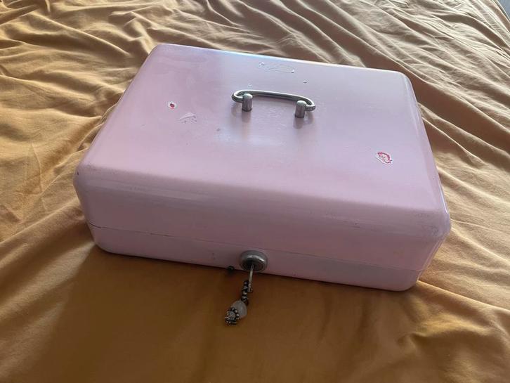 Roze Retro Geldkistje - Gratis Afhalen!, Verzamelen, Retro, Ophalen
