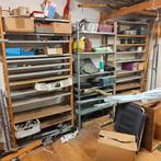 Stellingen 2x Bruynzeel hout 200x30x10x103 staal 200x30x90, Ophalen