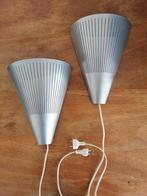 2x Vintage IKEA “Klyka” kegel wandlampjes, retro bedlampje, Huis en Inrichting, Lampen | Wandlampen, Ophalen of Verzenden, Metaal