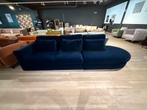 Hoekbank Avola velvet donker blauw fluweel 50% Extra Korting, Ophalen, 250 tot 300 cm, Modern velvet donker blauwe sofa, Nieuw