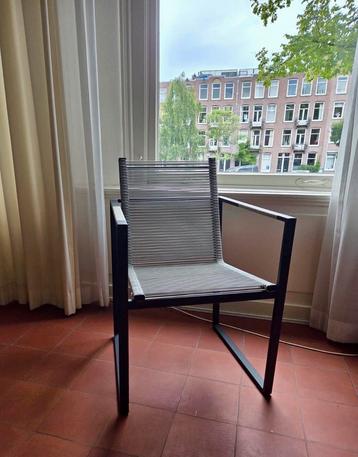 Moderne Eettafel Stoel 4 stuks - Zwart Metaal beschikbaar voor biedingen