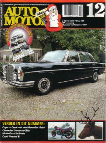 AMK 12 2001 : Mercedes Benz 220D - 300 SEL3.5 - Opel Manta beschikbaar voor biedingen