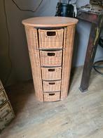 Vintage rieten ladenkastje., Huis en Inrichting, Kasten | Ladekasten, Ophalen, Minder dan 50 cm, Gebruikt, Minder dan 100 cm
