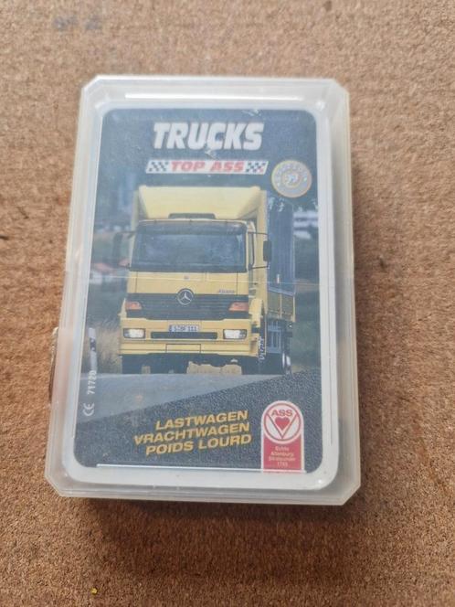 Kwartetspel ASS 1999 Trucks en is in nieuw staat, Verzamelen, Speelkaarten, Jokers en Kwartetten, Zo goed als nieuw, Kwartet(ten)
