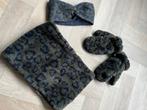 Hema setje met luipaard print (sjaal, hoofdband en wanten, Kinderen en Baby's, Kinderkleding | Mutsen, Sjaals en Handschoenen