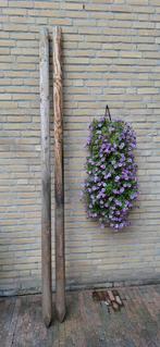 2 boompalen, 250 hoog., Ophalen, Zo goed als nieuw, Minder dan 180 cm, Palen