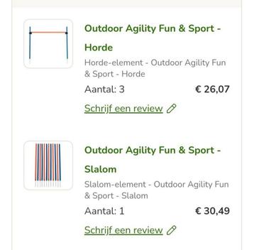 Agilityset beschikbaar voor biedingen