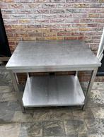 RVS tafel, Huis en Inrichting, Ophalen, Zo goed als nieuw, Rechthoekig, 50 tot 100 cm
