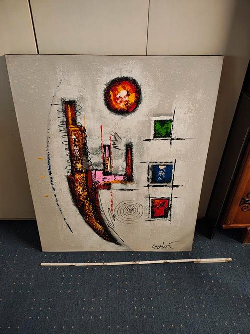 Schilderijen, Antiek en Kunst, Kunst | Schilderijen | Abstract, Ophalen of Verzenden