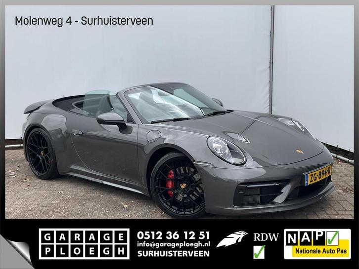 Porsche 911 Cabrio 3.0 Carrera 4 S Sportchrono plus 14-weg o, Auto's, Porsche, Bedrijf, Te koop, 4x4, ABS, Achteruitrijcamera