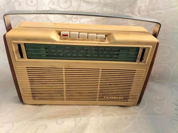 Philips transistor radio jaren '60 decoratie of ombouwen, Audio, Tv en Foto, Radio's, Gebruikt, Radio, Ophalen of Verzenden