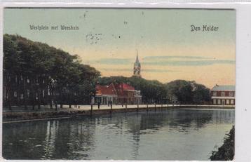 den helder westplein weeshuis 1915  tekst/zegel beschikbaar voor biedingen