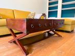 Set: Houten Salontafel + Bijzettafel - Roodbruin / Mahonie, Huis en Inrichting, Minder dan 55 cm, Gebruikt, Vierkant, Koloniaal / Aziatisch geïnspireerd