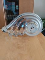 Tafel Klok van kristal golvend, Ophalen of Verzenden, Zo goed als nieuw, Staande klok