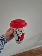 Keramieke koffiebeker to go met bulldog Design, Huis en Inrichting, Keuken | Keukenbenodigdheden, Ophalen of Verzenden, Nieuw