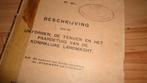 Voorschrift Uniformen 20a 1934 nl leger militair mobilisatie, Verzamelen, Militaria | Tweede Wereldoorlog, Verzenden, Overige soorten