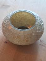 Mozaïek Kandelaar - Crème/Beige, Huis en Inrichting, Woonaccessoires | Kandelaars en Kaarsen, Overige materialen, Crème, Ophalen of Verzenden