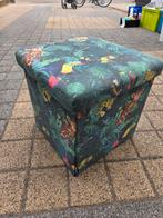 The Zoo Ottoman Tropical - Opvouwbare Opbergmand, Huis en Inrichting, Banken | Voetenbanken en Poefen, Minder dan 50 cm, Vierkant