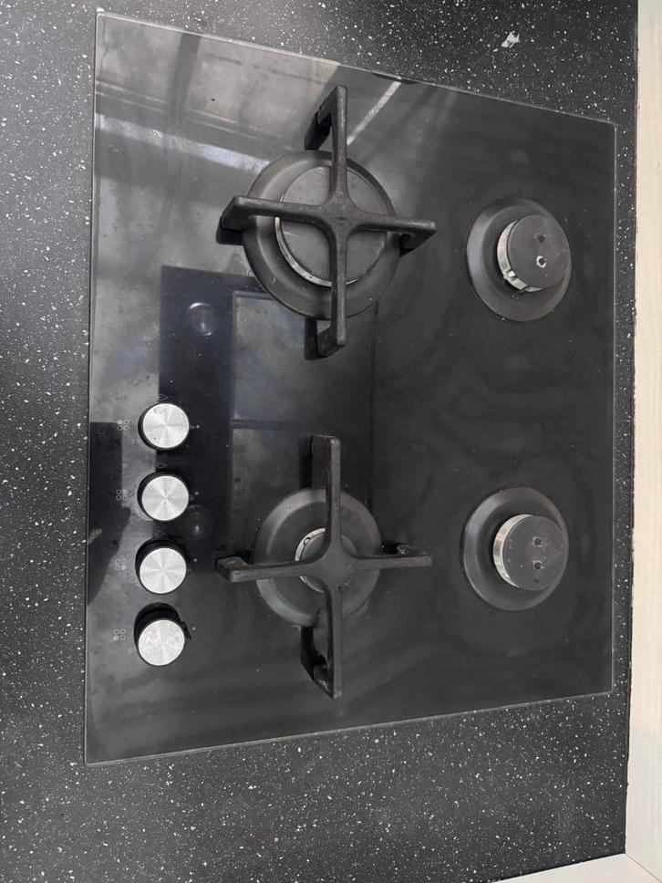 Gas kookplaat, Witgoed en Apparatuur, Kookplaten, Gebruikt, Inbouw, Gas, 4 kookzones, Ophalen