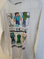 langarm grijs wit trui minecraft 158/164, Ophalen of Verzenden, Zo goed als nieuw, Jongen, Trui of Vest
