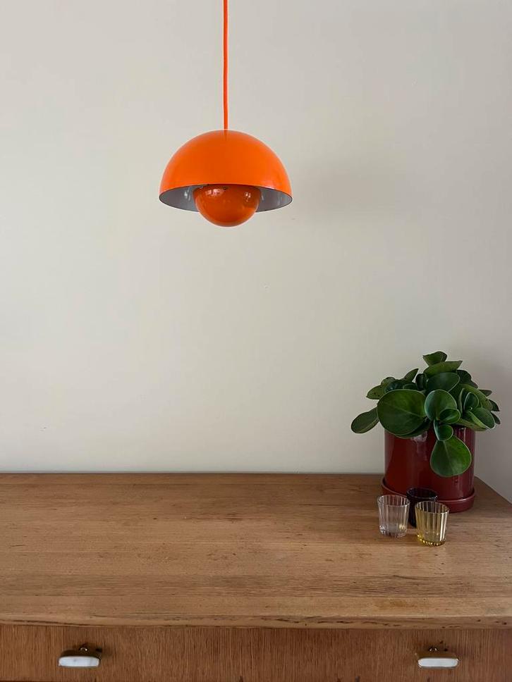 Vintage Verner Panton Flowerpot lamp - Louis Poulsen - VP1, Huis en Inrichting, Lampen | Hanglampen, Zo goed als nieuw, Minder dan 50 cm