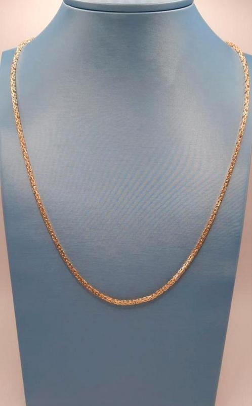 gouden Koningsketting 14kt Massief, Sieraden, Tassen en Uiterlijk, Kettingen, Nieuw, Goud, Goud, Ophalen of Verzenden