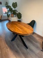 Ovale mango houten tafel, Gebruikt, 100 tot 150 cm, Ophalen of Verzenden, 150 tot 200 cm