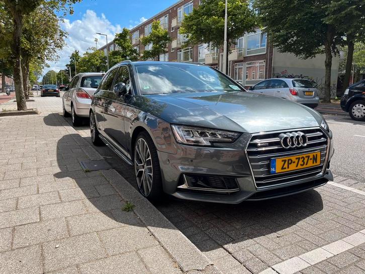 Audi A4 3.0 TDI Quattro 272pk. 3x S-Line, Auto's, Audi, Particulier, A4, Diesel, F, Stationwagon, Automaat, Geïmporteerd, Zilver of Grijs