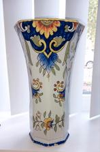 Antieke Franse Desvres vaas van keramiek, Ophalen of Verzenden
