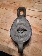 Antieke Katrolblok/Takel - 35cm - 6 inch 3 rope, Antiek en Kunst, Ophalen of Verzenden