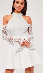 Witte Boho-jurk met kant maat s, Wit, Ophalen of Verzenden, Zo goed als nieuw, Maat 36 (S)