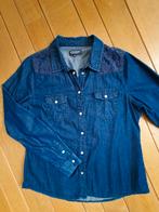 Bien Bleu spijkerbloes donker blauw met kanten  maat XXL, Blauw, Maat 46/48 (XL) of groter, Ophalen of Verzenden, Zo goed als nieuw