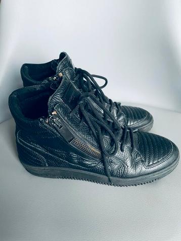 Antony Morato Leren Boots Zwart Maat 39 Als nieuw beschikbaar voor biedingen