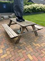 Picknicktafel, Ophalen, Gebruikt, Rechthoekig, Hout